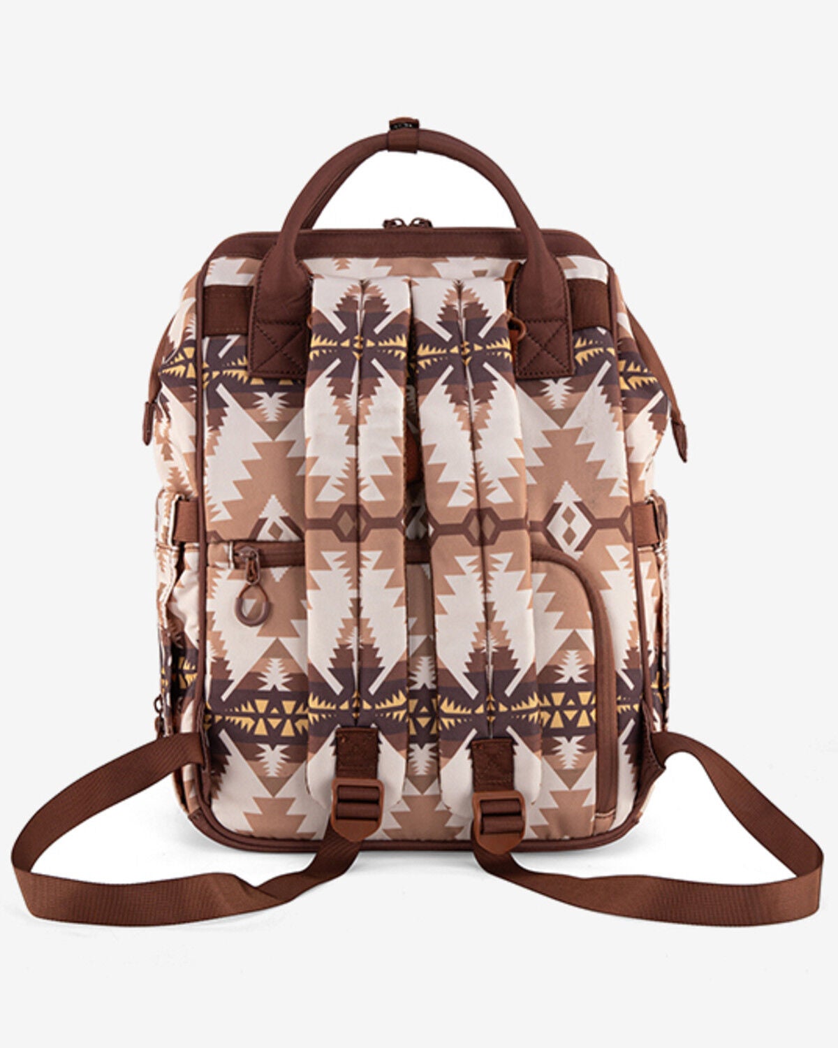Image #2 - Wrangler Women's Southwestern Print Canvas Backpack, Tan, hi-res