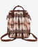 Image #2 - Wrangler Women's Southwestern Print Canvas Backpack, Tan, hi-res