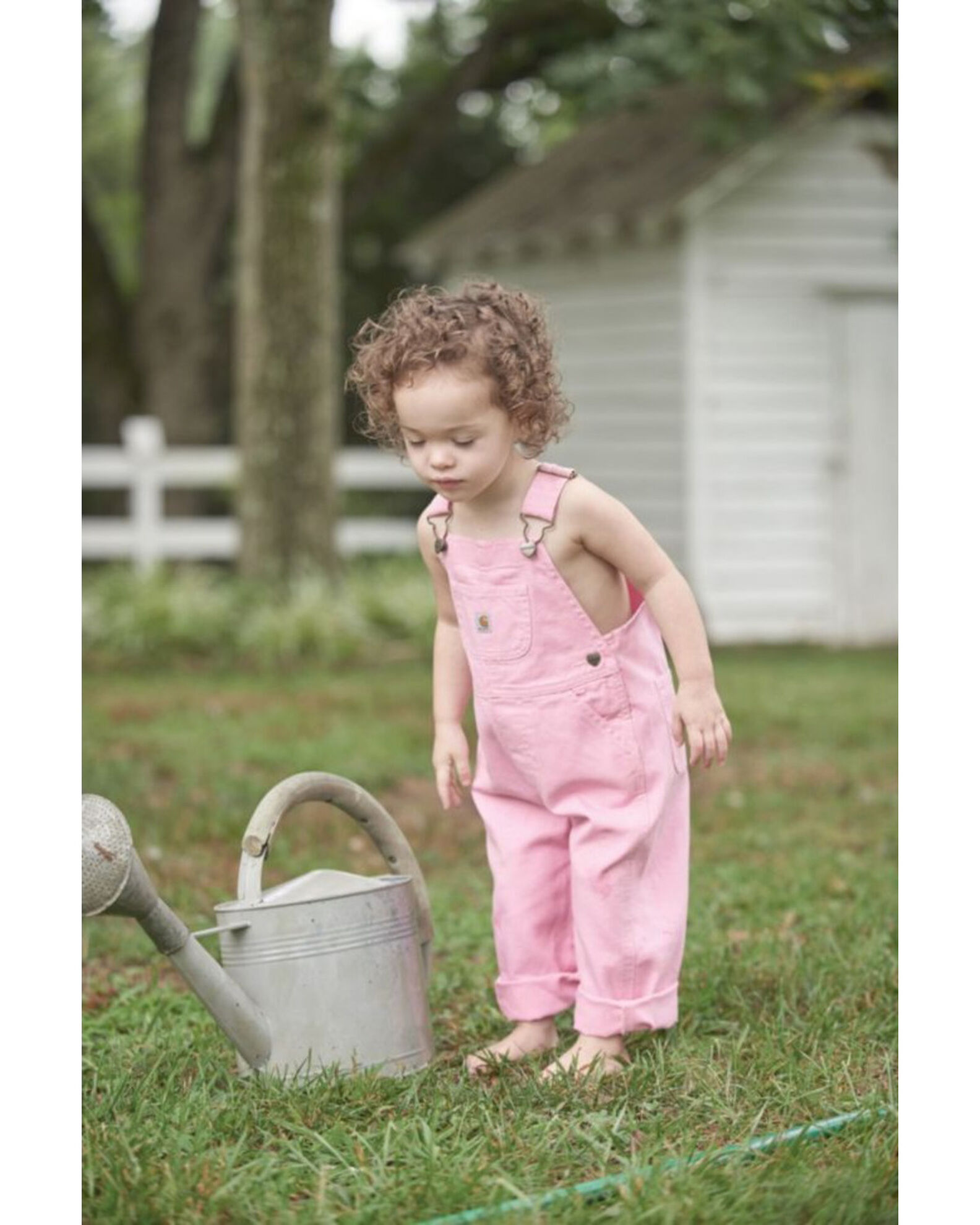 Carhartt Toddlers Girls Canvas Bib Overalls Boot Barn