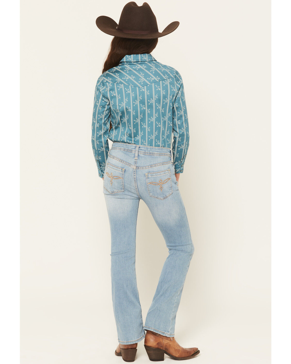 Product Name:  Shyanne Girls' Light Wash Shayla Bootcut Stretch Denim Riding Jeans