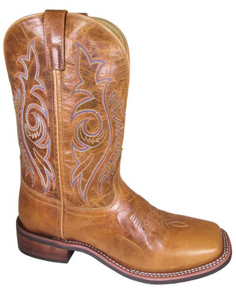 Smoky Mountain Men's Knoxville Western Boots - Broad Square Toe, Tan, hi-res