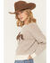 Image #2 - Originality Women's Horse Plated Sweater, Brown, hi-res