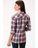 Image #2 - West Made Women's Paint Brush Plaid Long Sleeve Western Shirt, , hi-res