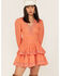 Maia Bergman Women's Mika Lace Tiered Dress, Orange, hi-res