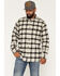 Image #1 - Hawx Men's Outlaw Plaid Print Long Sleeve Button-Down Flannel Work Shirt, Natural, hi-res