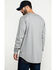 Image #2 - Hawx Men's FR Pocket Long Sleeve Work T-Shirt - Tall, Silver, hi-res