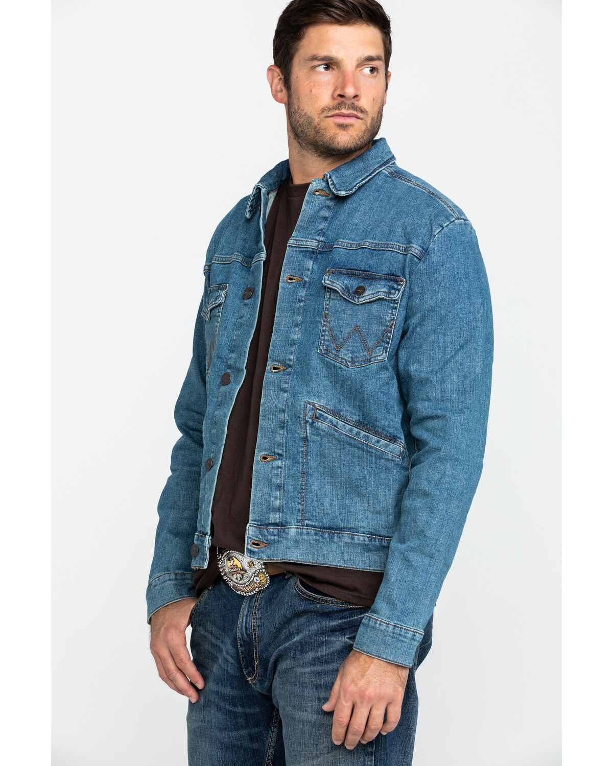 wrangler retro denim shirt