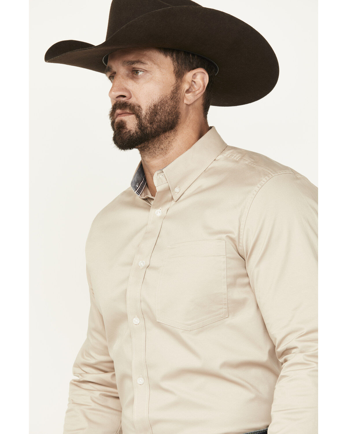 Product Name:  Cody James Men's Basic Twill Long Sleeve Button-Down Performance Western Shirt - Tall