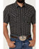 Image #3 - Gibson Men's Disco Ball Geo Print Short Sleeve Snap Western Shirt, Navy, hi-res