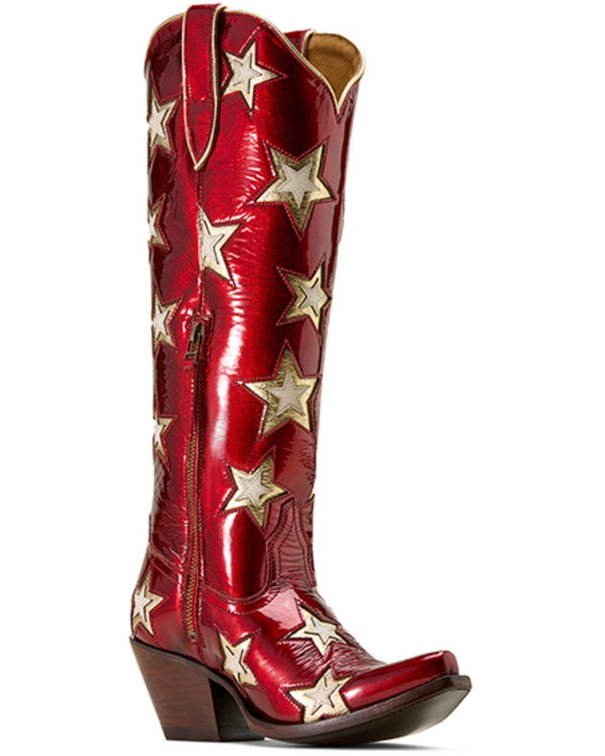 Ariat Women's Casanova Star Tall Western Boots - Snip Toe, Cherry, hi-res