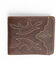 Image #1 - Cody James Men's Stitched Bi-Fold Leather Wallet, Brown, hi-res