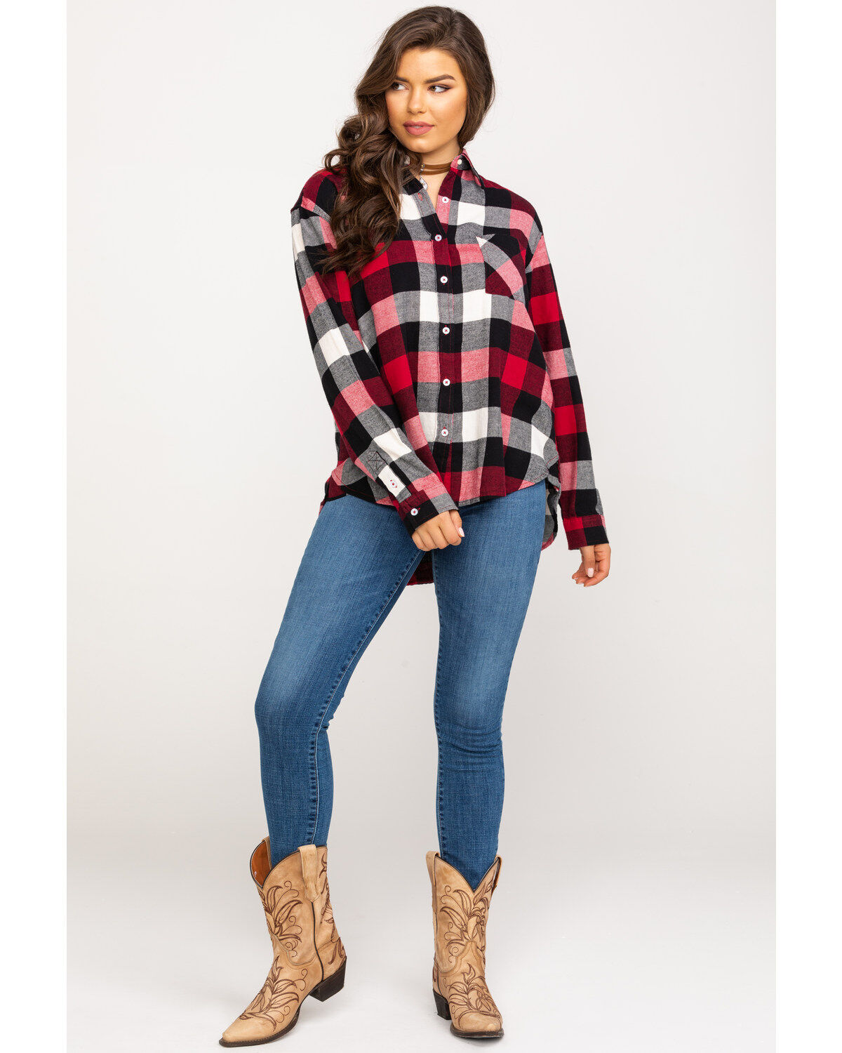 women's buffalo plaid boots