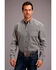 Stetson Men's Black Medallion Geo Print Long Sleeve Western Shirt , Black, hi-res