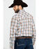 Image #2 - Wrangler 20X Men's Advanced Comfort Orange Plaid Long Sleeve Western Shirt, , hi-res