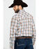 Image #2 - Wrangler 20X Men's Advanced Comfort Orange Plaid Long Sleeve Western Shirt , Orange, hi-res