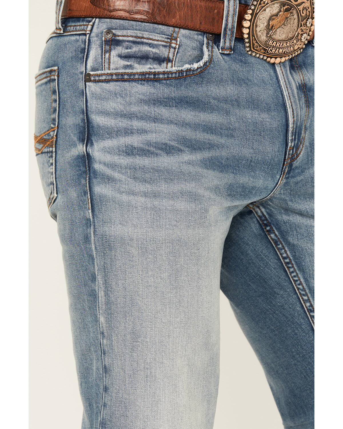 Product Name:  RANK 45® Men's Bodie Medium Wash Slim Bootcut Performance Stretch Denim Jeans