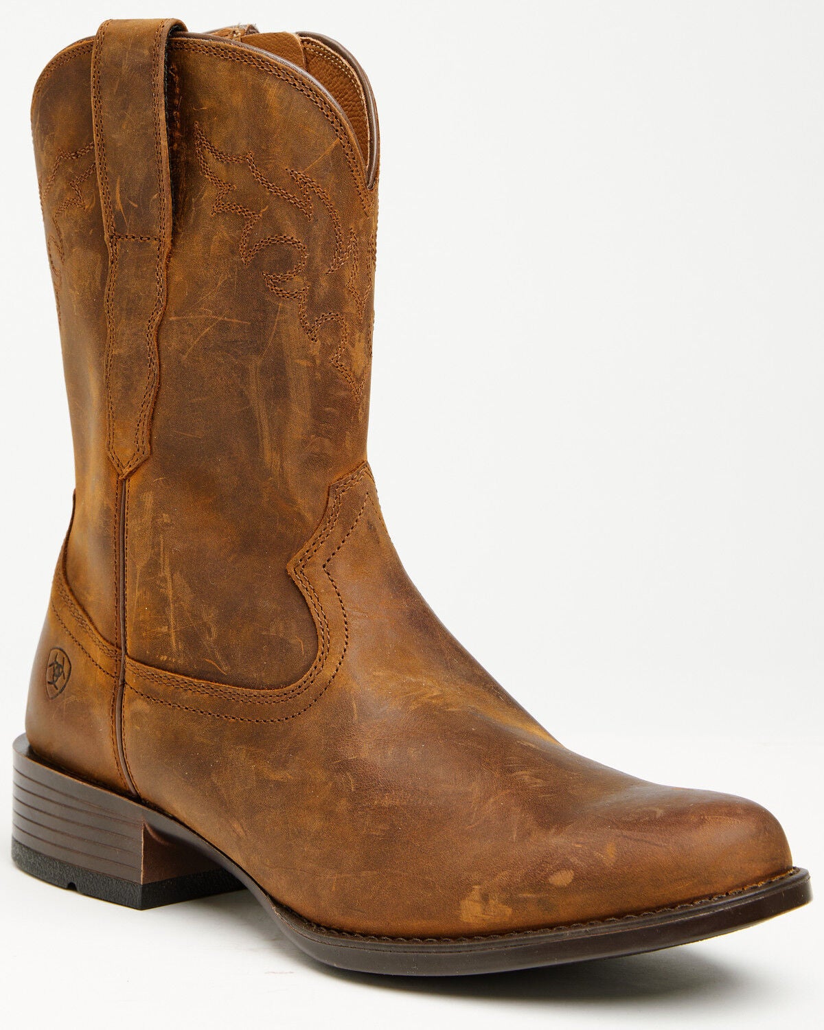 Image #1 - Ariat Men's Sonoro Western Roper Boots - Round Toe, Brown, hi-res