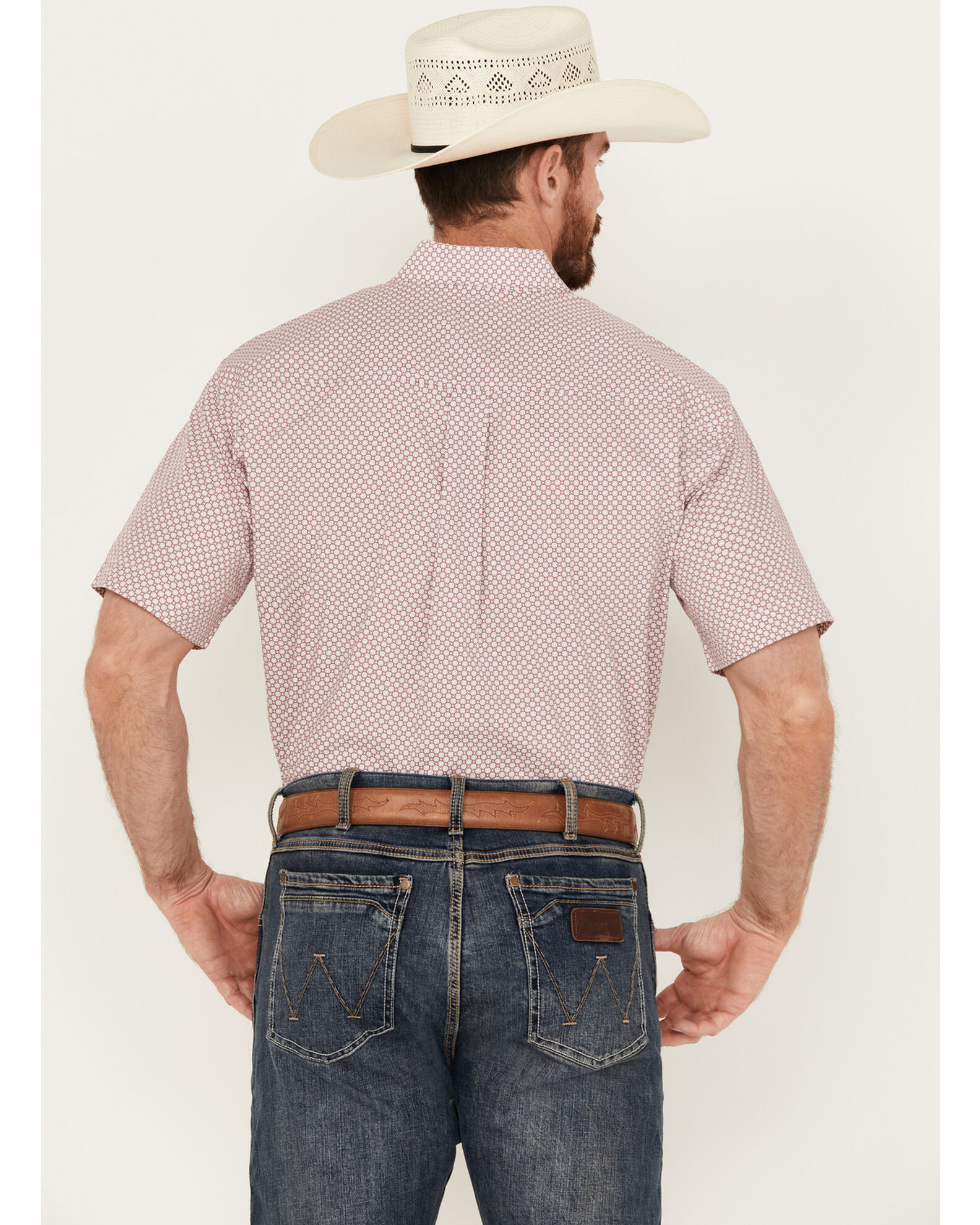 Cinch Men's Geo Print Short Sleeve Button Down Western Shirt