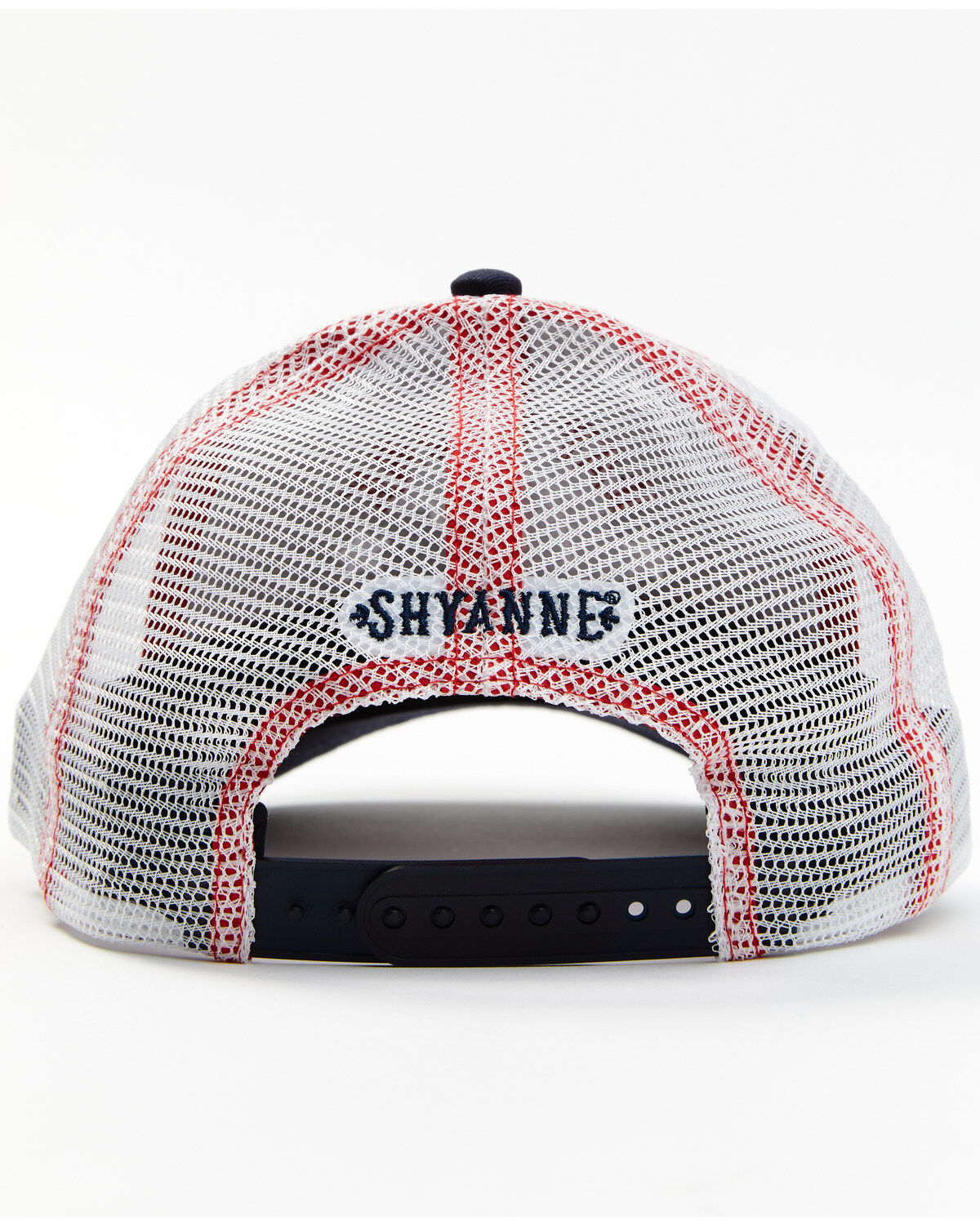 Image #3 - Shyanne Women's Day Drunk For America Embroidered Mesh-Back Ball Cap, Red/white/blue, hi-res