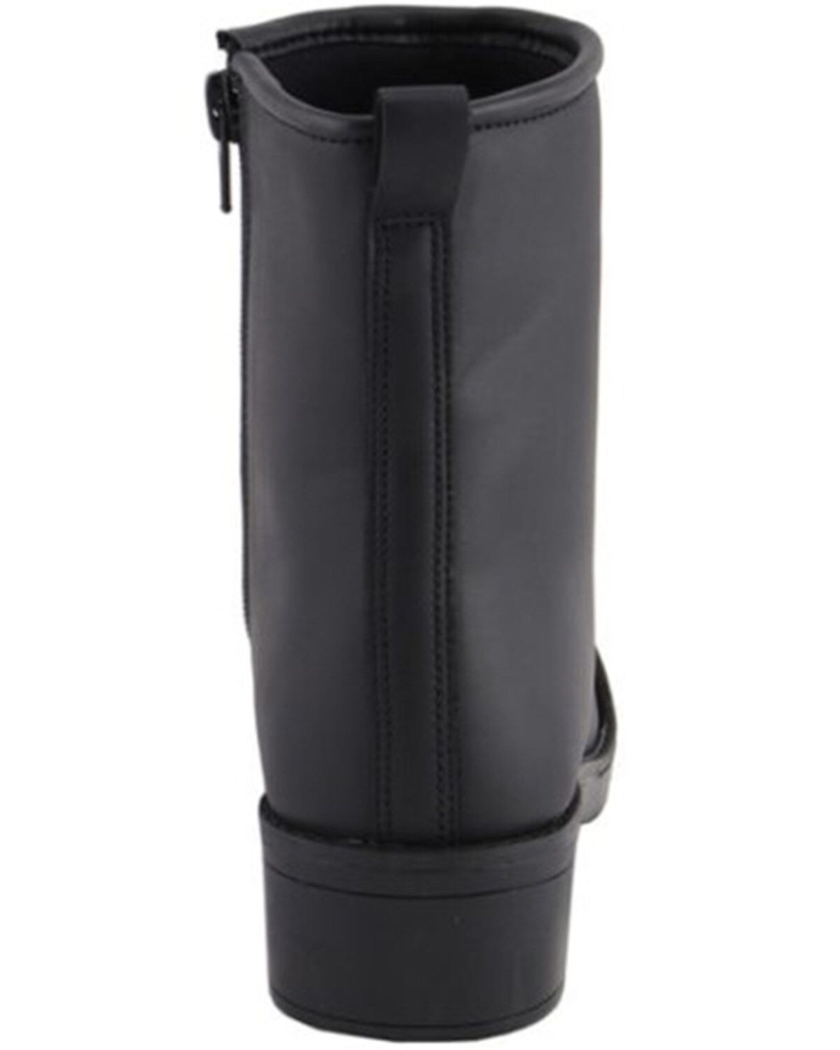 Image #5 - Milwaukee Leather Women's Clean Toe Cap Riding Boots - Round Toe, Black, hi-res