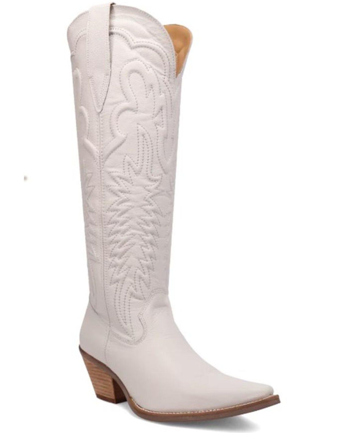 Image #1 - Dingo Women's Raisin Kane Tall Western Boots - Snip Toe, White, hi-res