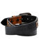 Cody James Men's Tooled With Floral Billets Western Belt, Black/tan, hi-res