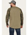 Image #4 - Ariat Men's Rebar Workman Baseball Long Sleeve Shirt, Green, hi-res