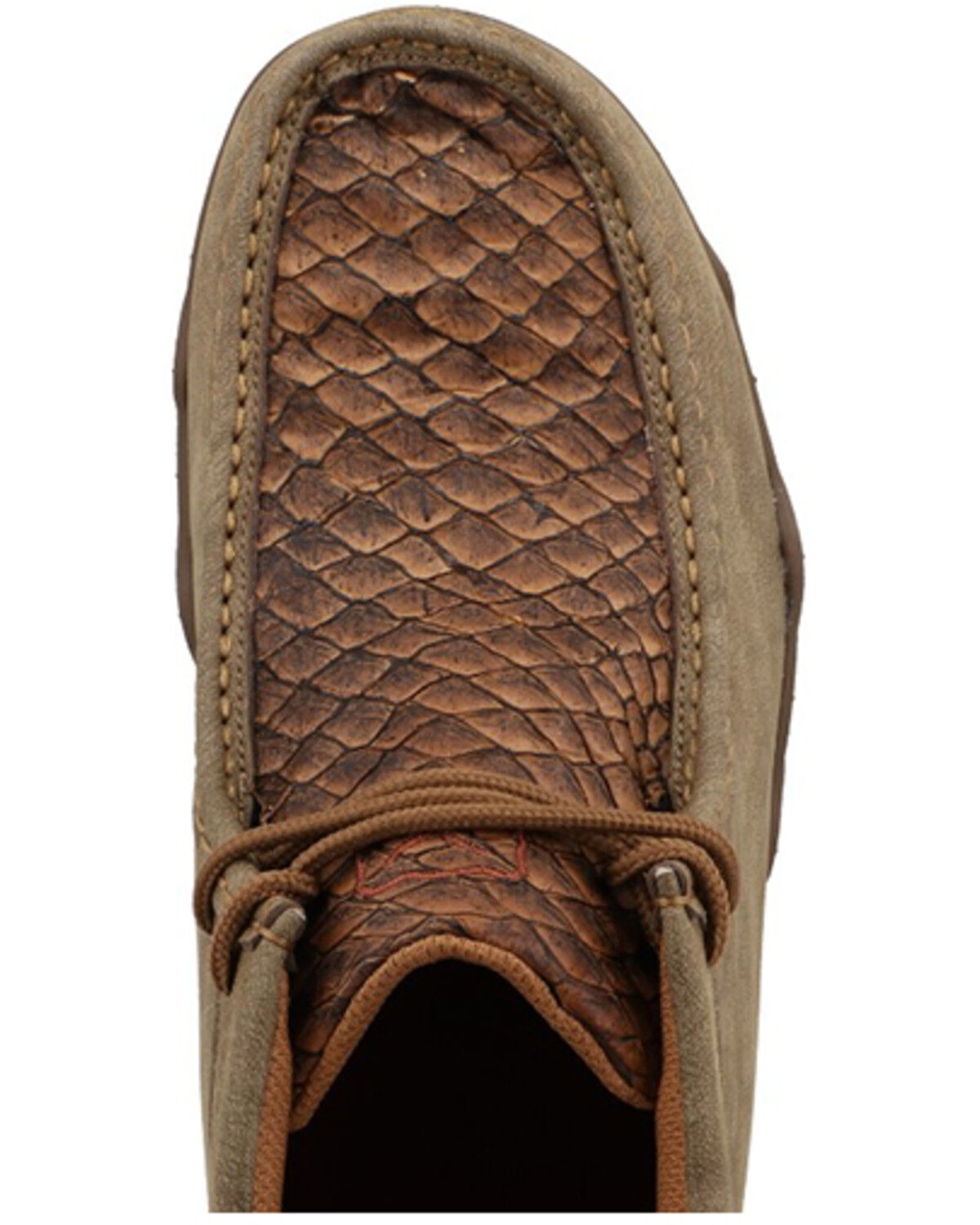 Image #6 - Twisted X Men's Exotic Seabass Chukka UltraLite X™ Driving Shoes - Moc Toe, Tan, hi-res