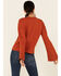 Image #3 - Shyanne Women's Solid Lace-Up Neck Pullover , , hi-res