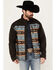 Image #1 - Cinch Men's Blocked Southwestern Softshell Jacket, Brown, hi-res
