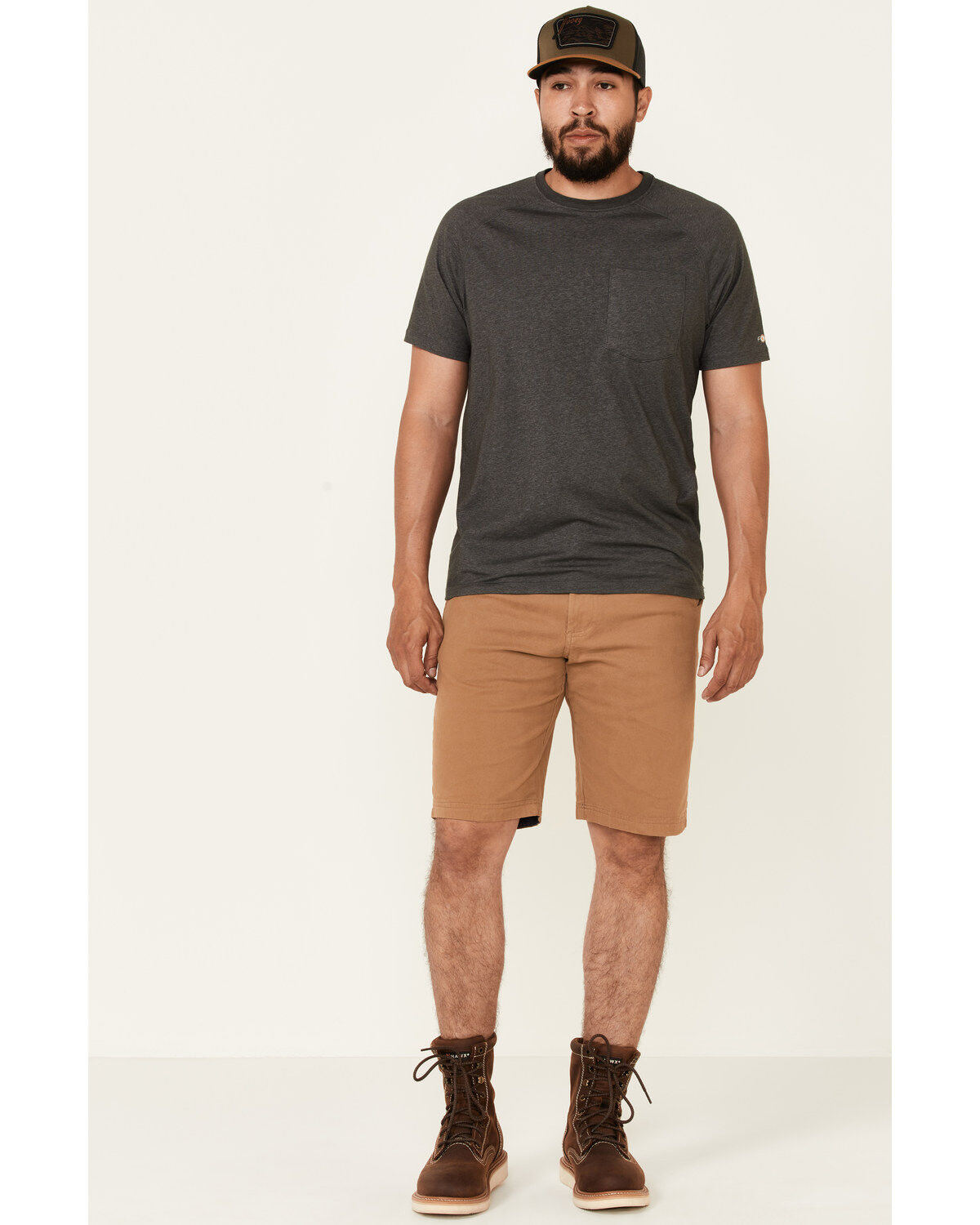 Boots and shorts men