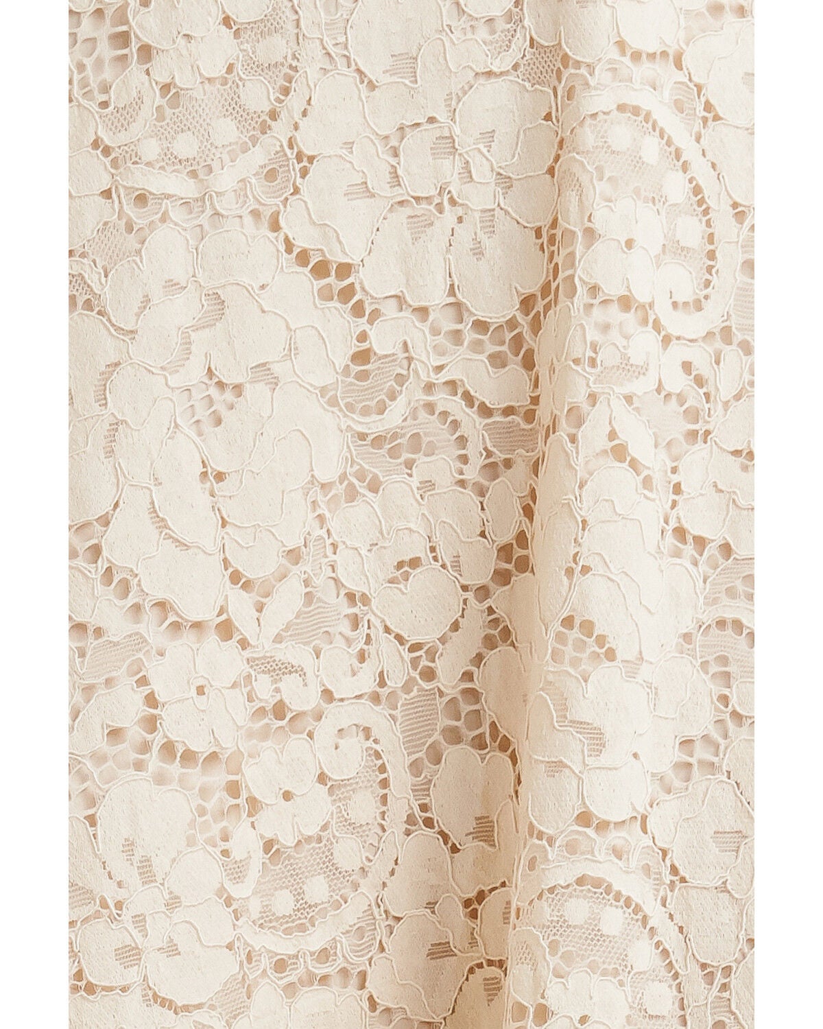 Image #6 - Flying Tomato Women's Floral Lace Midi Skirt, Cream, hi-res