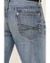 Image #4 - Cinch Men's Boot Barn Exclusive Ian Medium Stonewash Performance Slim Bootcut Jeans, , hi-res