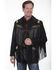 Image #1 - Scully Men's Boar Suede Fringe Jacket, Black, hi-res