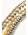 Image #2 - Shyanne Women's Facet Bead Tonal Magnetic Bracelet , Yellow, hi-res