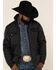 Image #1 - Kimes Ranch Men's Black Skink Quilted Shirt Jacket, , hi-res