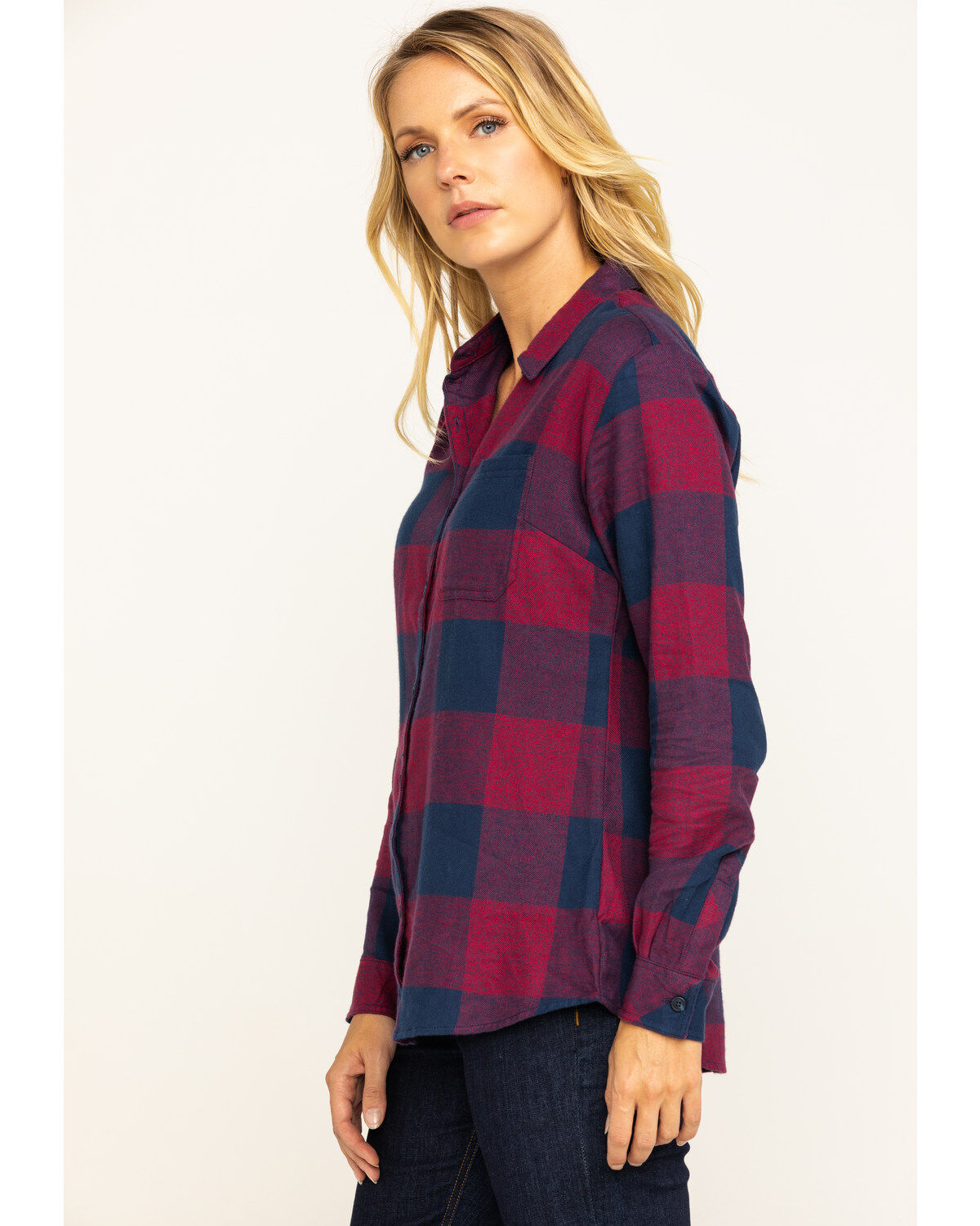Image #3 - Dickies Women's Plaid Long Sleeve Flannel Shirt, , hi-res