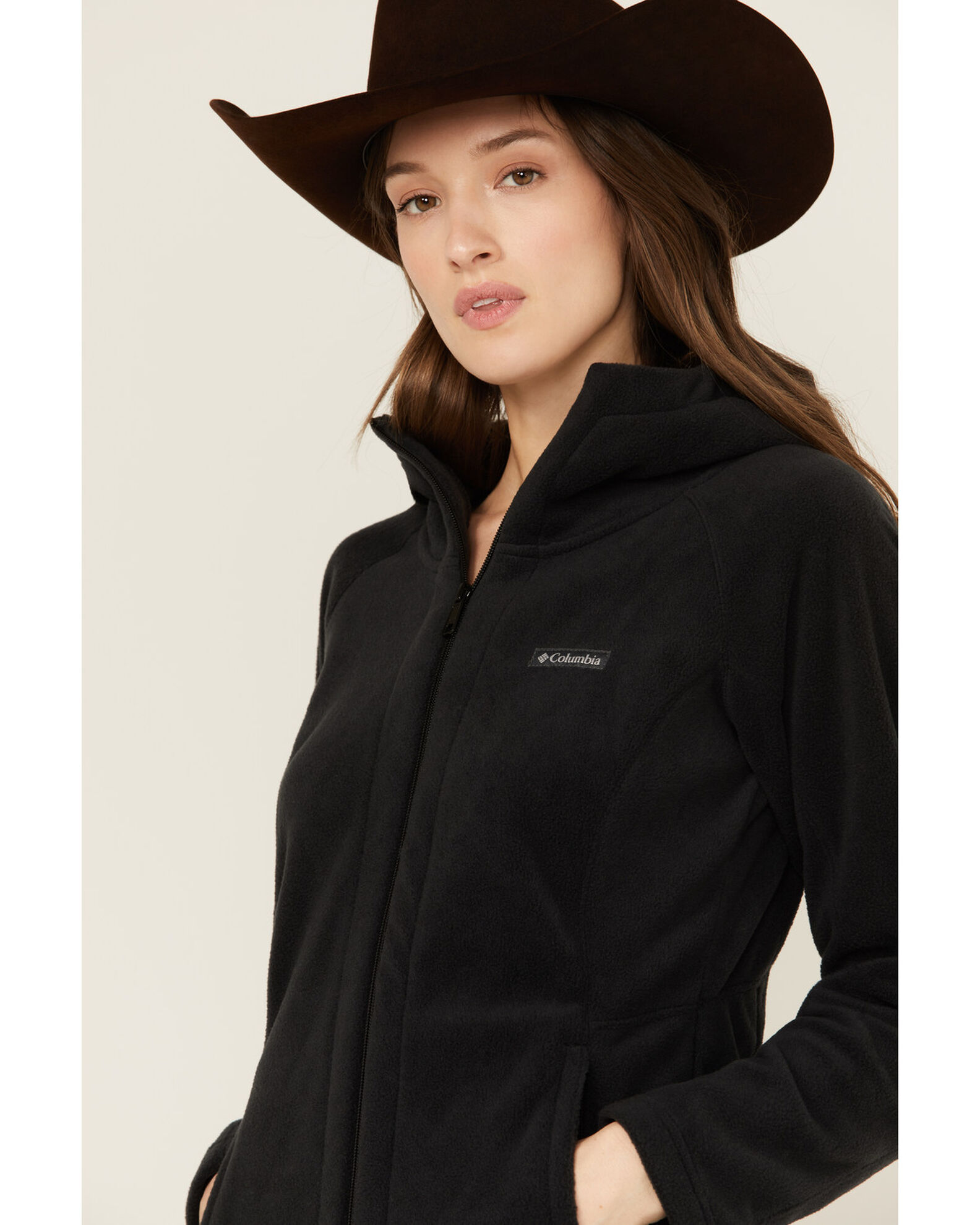 Image #2 - Columbia Women's Benton Long Zip Hoodie, Black, hi-res