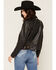 Image #2 - Mauritius Leather Women's Hazie Leather Jacket, Black, hi-res