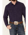 Image #3 - Wrangler Retro Premium Men's Solid Long Sleeve Button-Down Western Shirt, Blue, hi-res