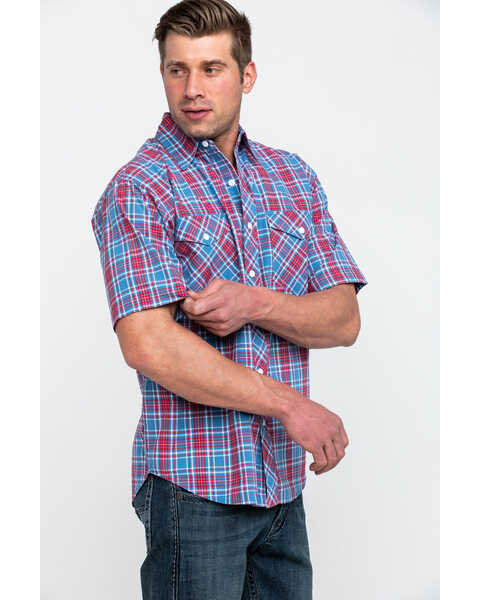 Image #3 - Resistol Men's Yosemite Small Plaid Short Sleeve Western Shirt , Multi, hi-res