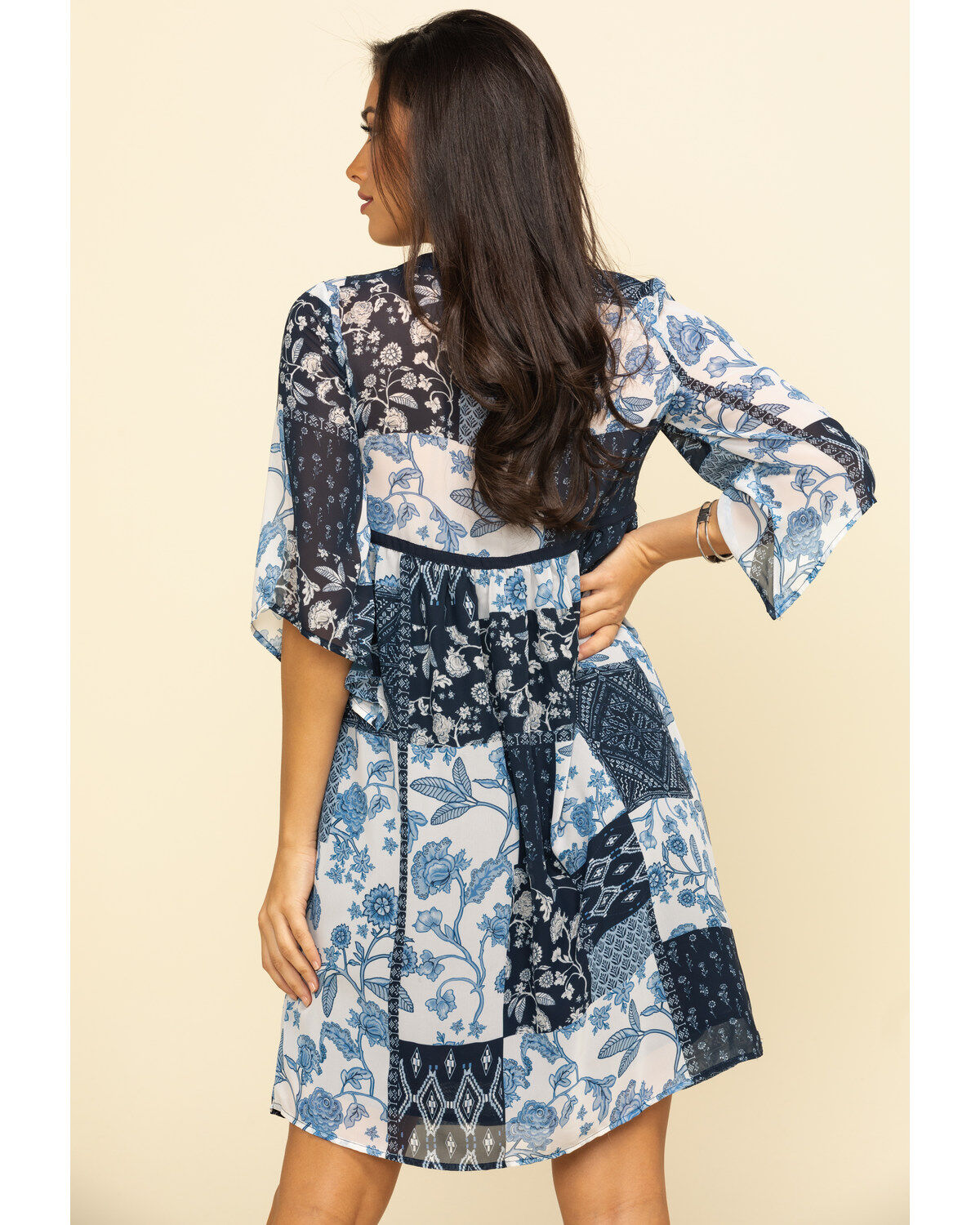 Image #2 - Studio West Women's Patchwork Dress, , hi-res
