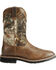 Justin Men's Stampede Camo Waterproof Work Boots, Camouflage, hi-res