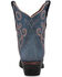 Image #4 - Circle G Women's Distressed Embroidered Triad Ankle Boots - Snip Toe, Blue, hi-res