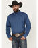 Image #1 - George Strait by Wrangler Men's Floral Print Long Sleeve Button-Down Stretch Western Shirt - Big, Blue, hi-res