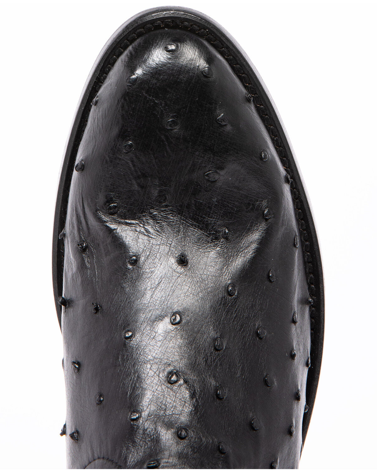 Image #7 - Cody James Men's Black Full Quill Ostrich Western Boots - Round Toe, , hi-res
