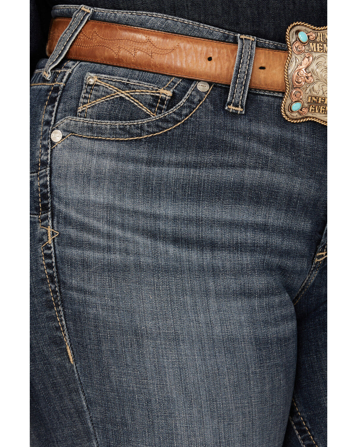 Product Name:  Ariat Women's R.E.A.L. Medium Wash Perfect Rise Phoebe Stretch Bootcut Jeans - Plus