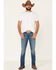 Image #1 - Wrangler Retro Men's Starry Night Stretch Slim Bootcut Jeans , , hi-res