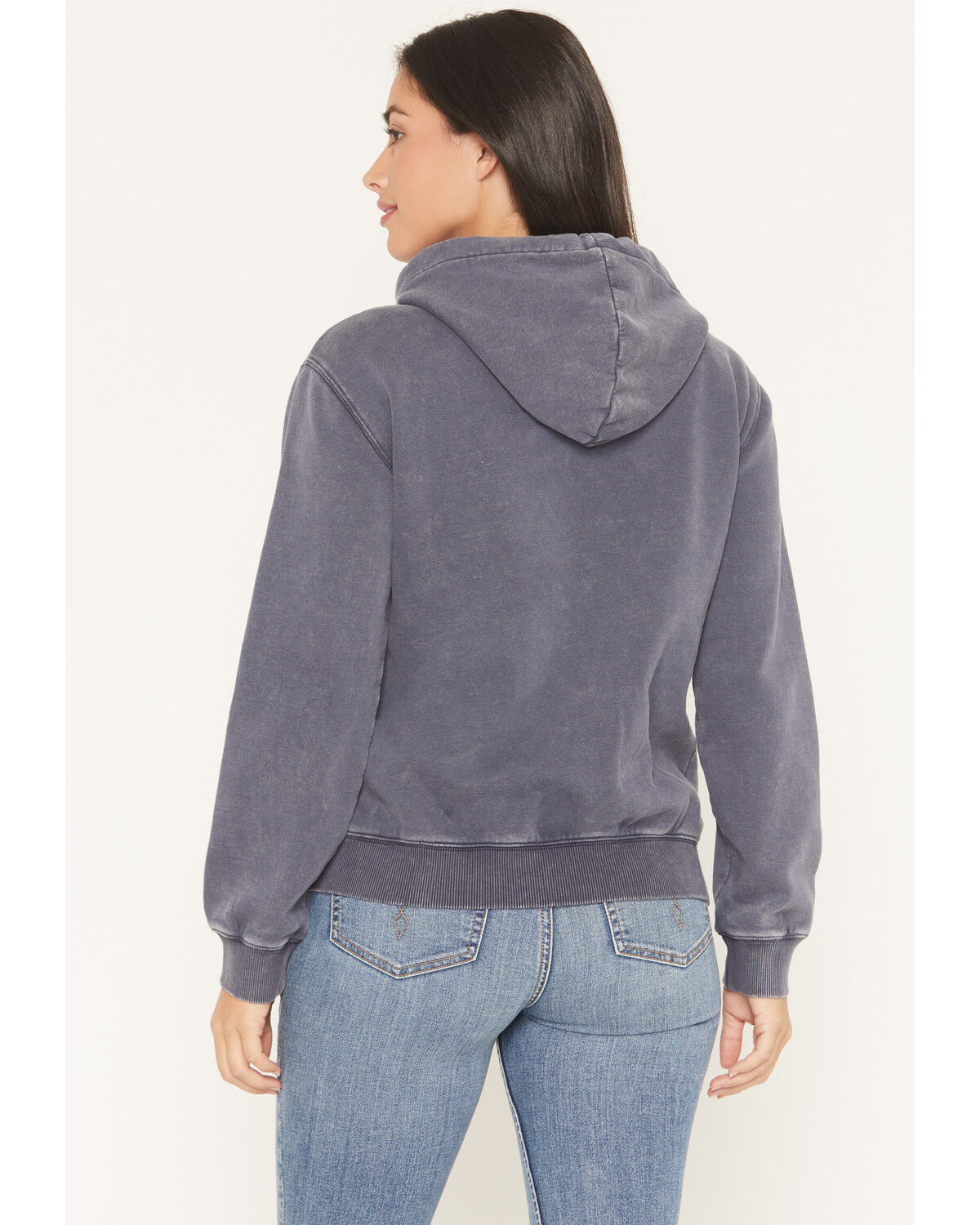 Image #4 - Shyanne Women's Bolo Tie Hoodie, Indigo, hi-res