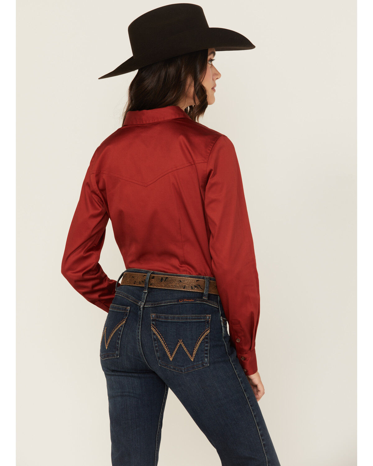 Product Name:  Shyanne Women's Solid Long Sleeve Button-Down Stretch Riding Shirt